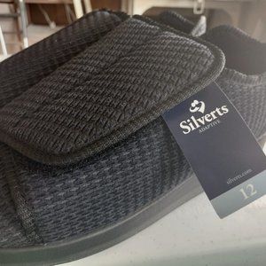 Silvert's Adaptive  Footwear Men’s Double-Extra Wide Slip-Resistant  Slippers